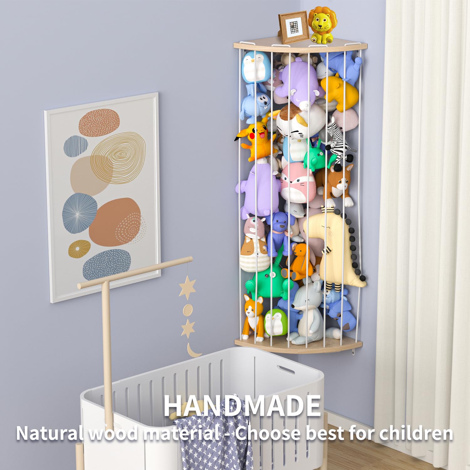 Zayysoha Our Zoo pattern laser engraving adds playful charm to a nursery or playroom.