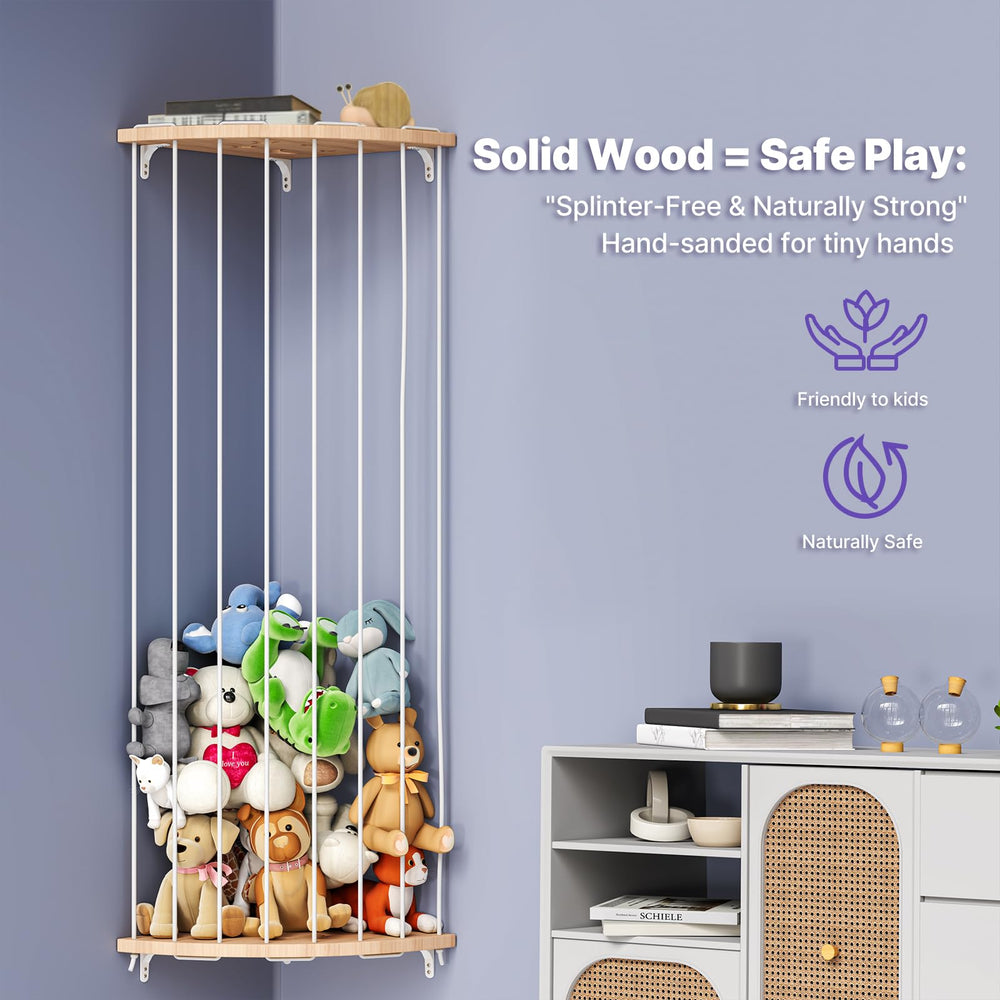 Zayysoha room decor and toy storage adds charm and practicality.