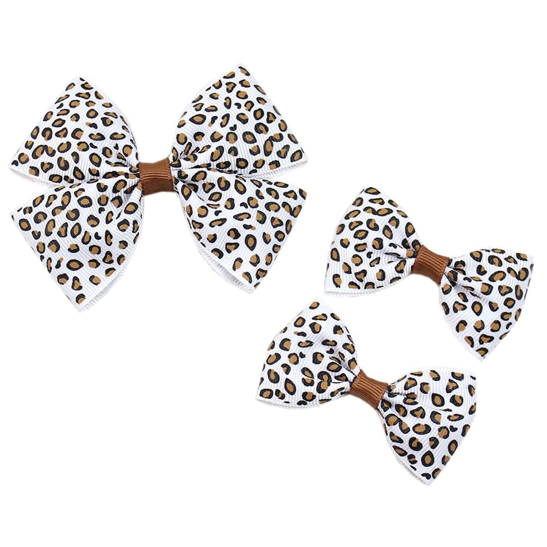 ZCYYYS leopard bow clip for women adds chic detail to daily hairstyles.