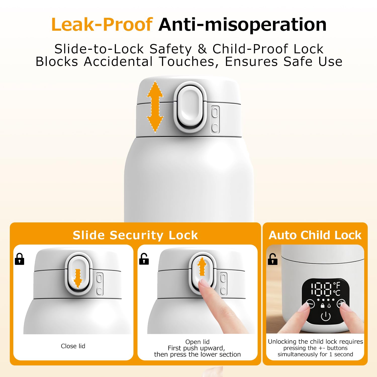 Zcargel leak-proof lid prevents spills in bags and car cup holders.