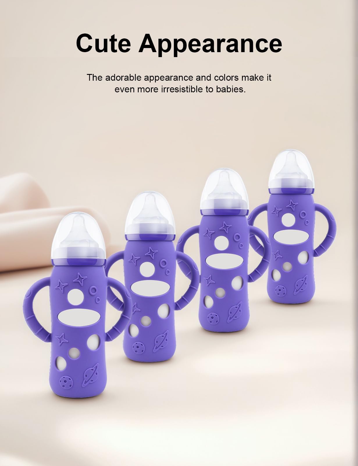 ZCH sleeve provides drop protection for Lansinoh 8 oz bottle