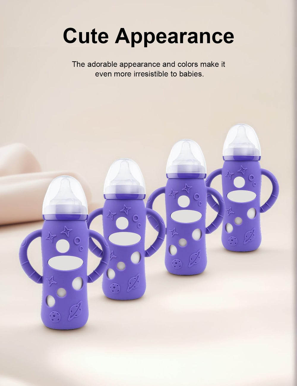 ZCH sleeve provides drop protection for Lansinoh 8 oz bottle