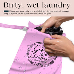 zcyxuuw pink travel wet-dry bag with handle for easy carrying