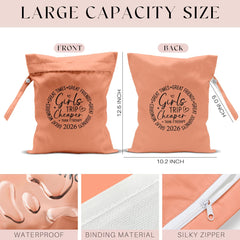 Zcyxuuw orange wet bag with handle, convenient carry or hang during travel