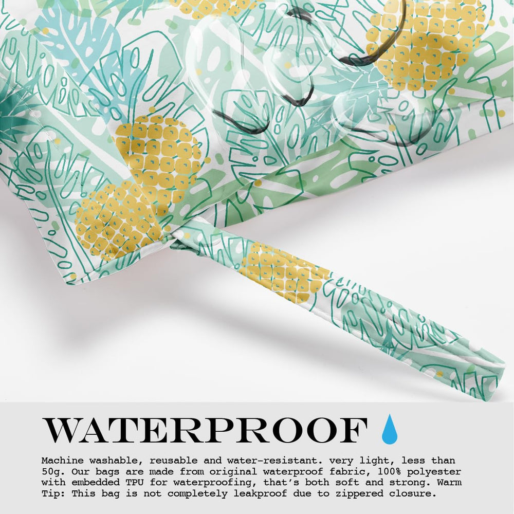 Zcyxuuw wet bag sports a palm leaves pattern for stylish travel gear.