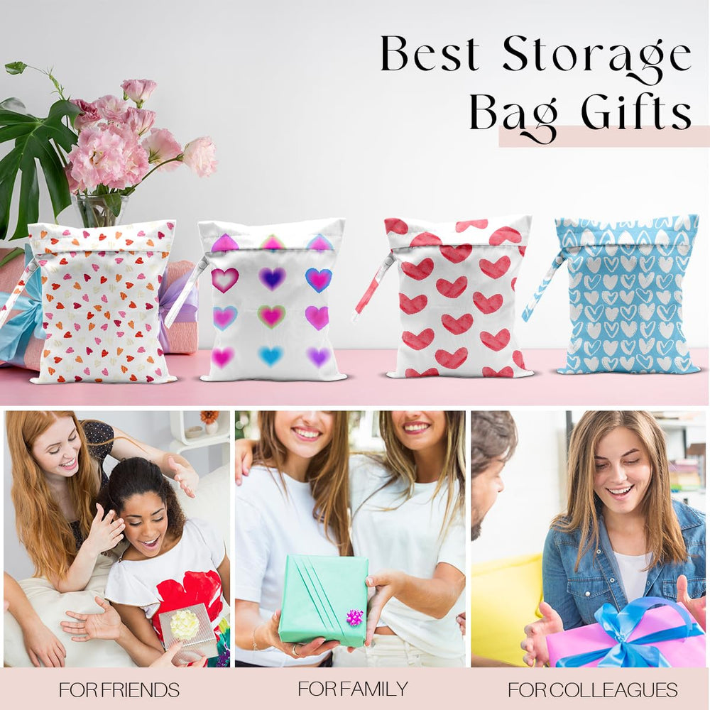 zcyxuuw wet bag with heart-designs adding style to travel gear organization.