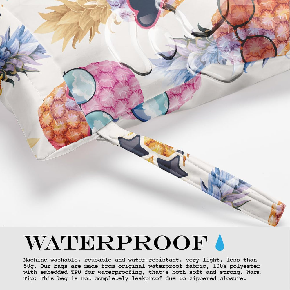 zcyxuuw wet bag tropical leaves pattern adds stylish beach appeal.