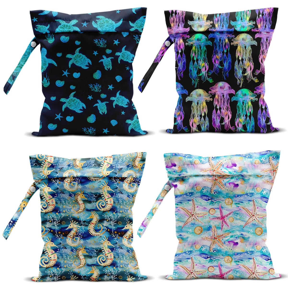 zcyxuuw wet bag for swimsuits four pack for beach days and organization.