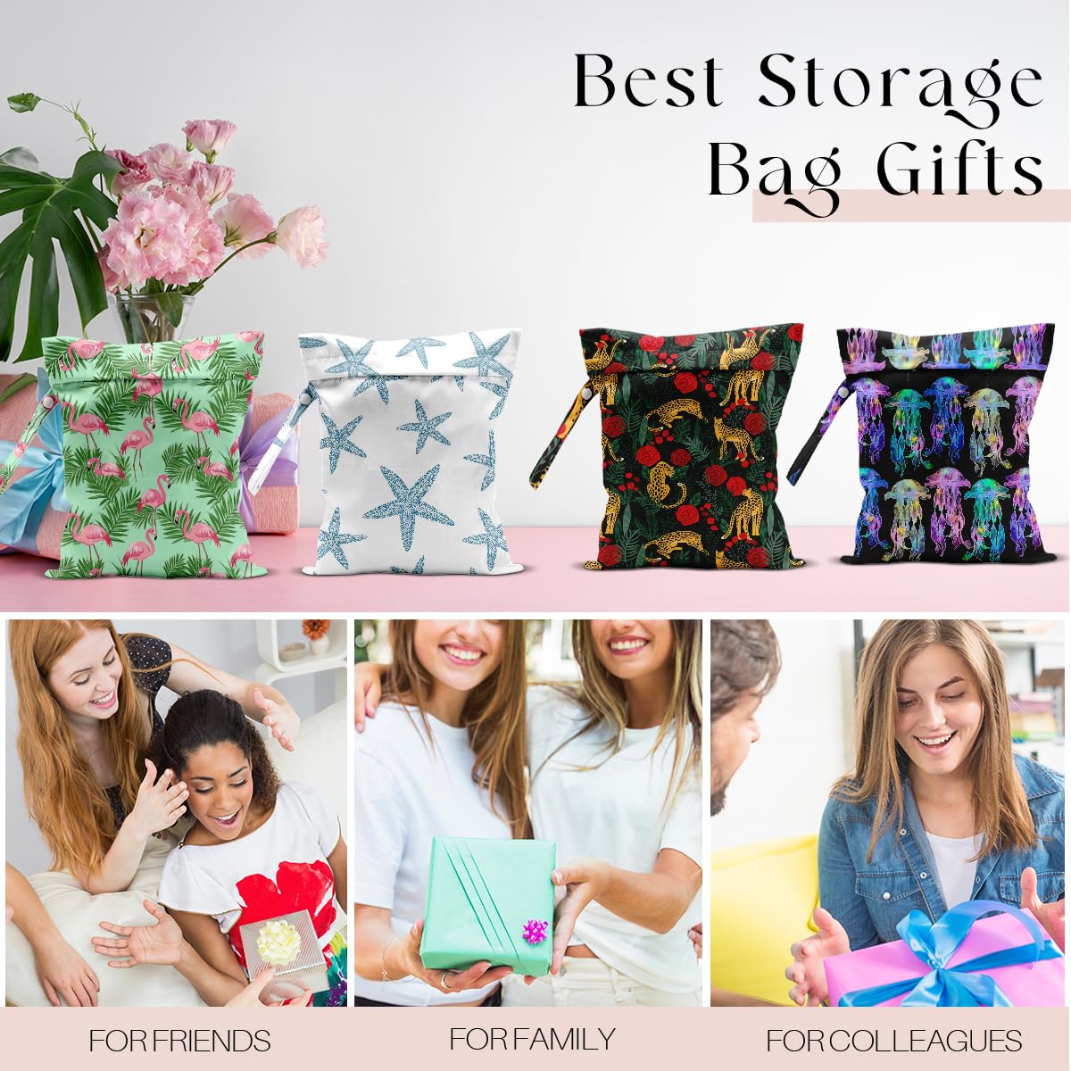 Zcyxuuw travel bag helps keep items organized and dries quickly.