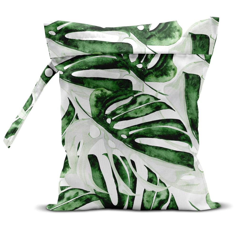 zcyxuuw Wet Bag with tropical palm pattern, ideal for beach and travel storage.