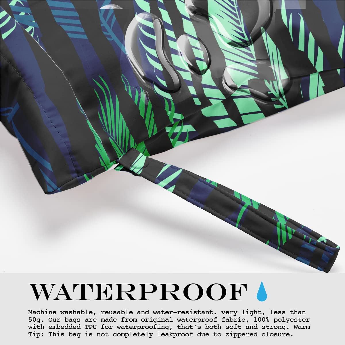 Zcyxuuw Wet Bag is washable and reusable, simplifying cleanup after trips.
