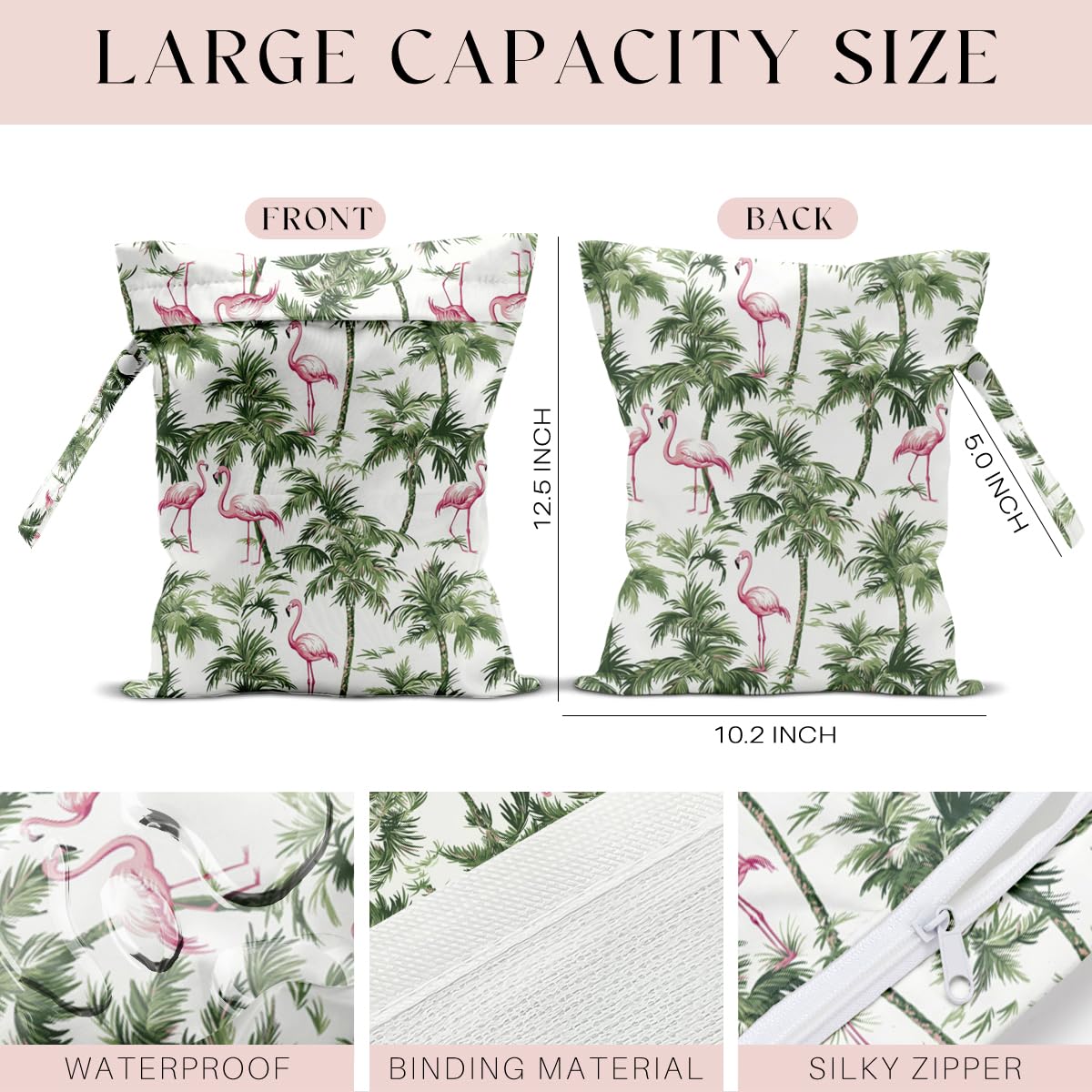 zcyxuuw Wet Bag fabric close-up highlights waterproof material and durability for wet items