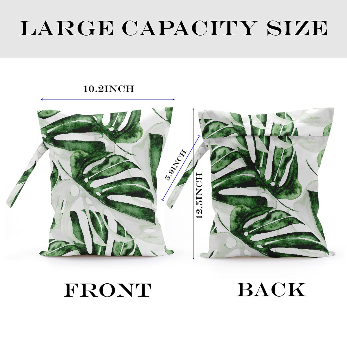 zcyxuuw Wet Bag waterproof fabric keeps damp items contained after swimming.