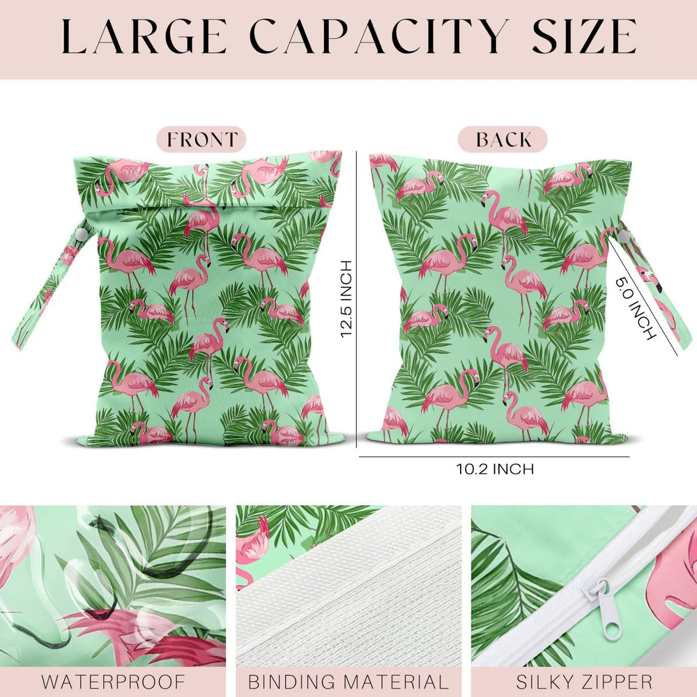 Zcyxuuw waterproof fabric wet bag stores damp swimwear without leaks.