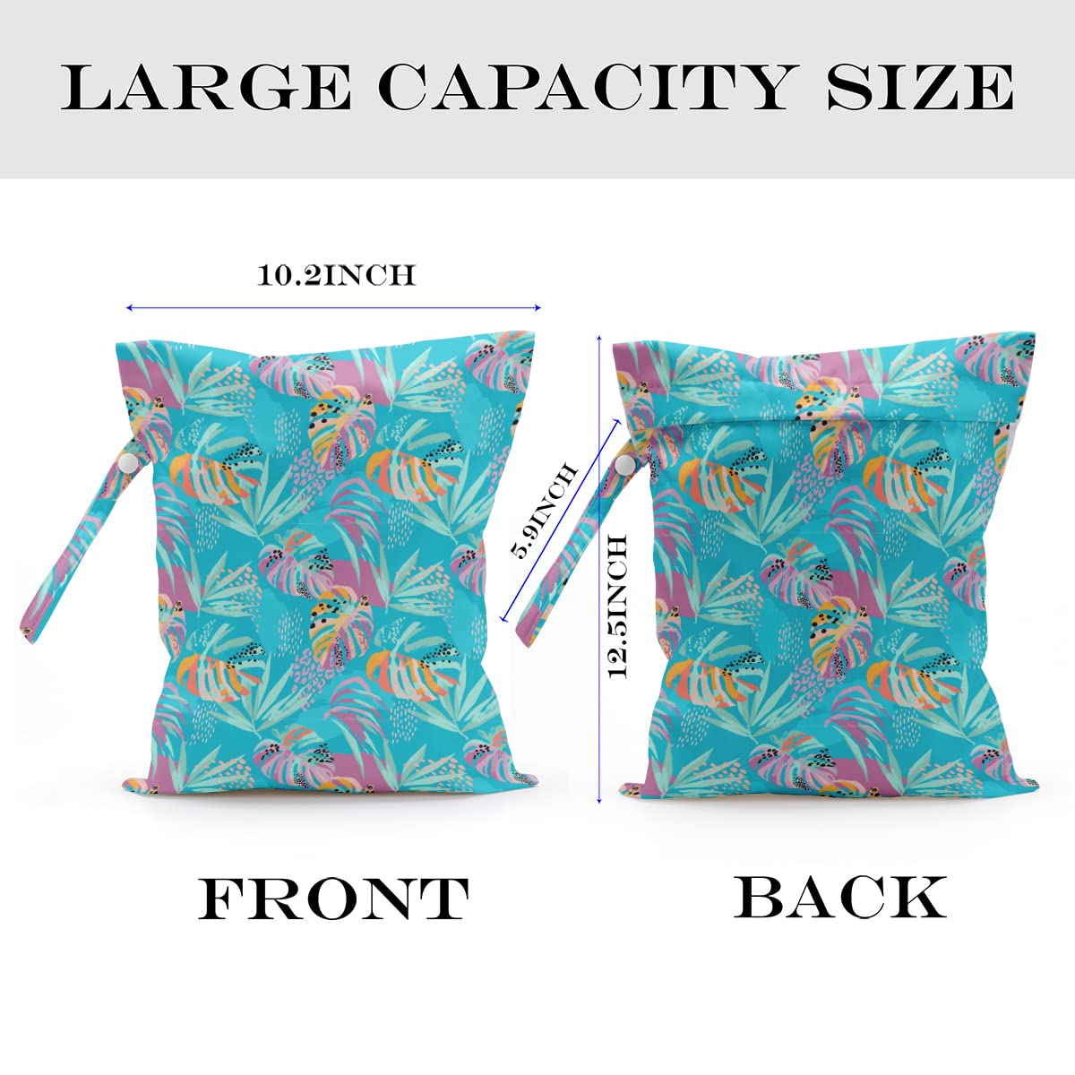 zcyxuuw wet dry bag with cheetah print design fits gym clothes.