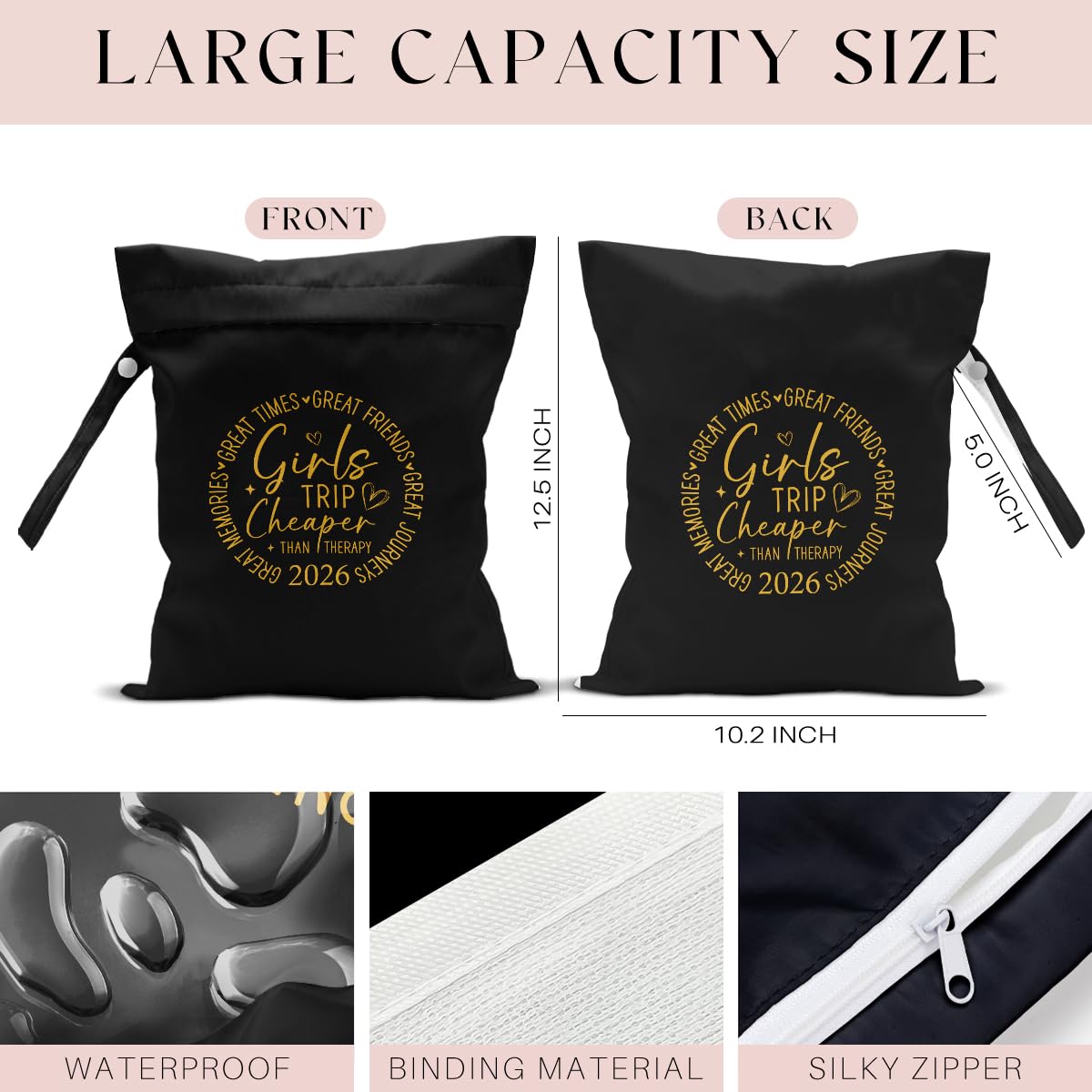 zcyxuuw wet dry bag handle closeup shows sturdy grip for easy handling.