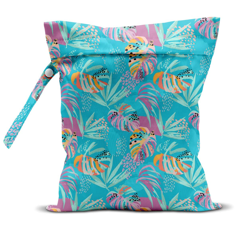 zcyxuuw wet dry bag with tropical leaves pattern ideal for beach trips.