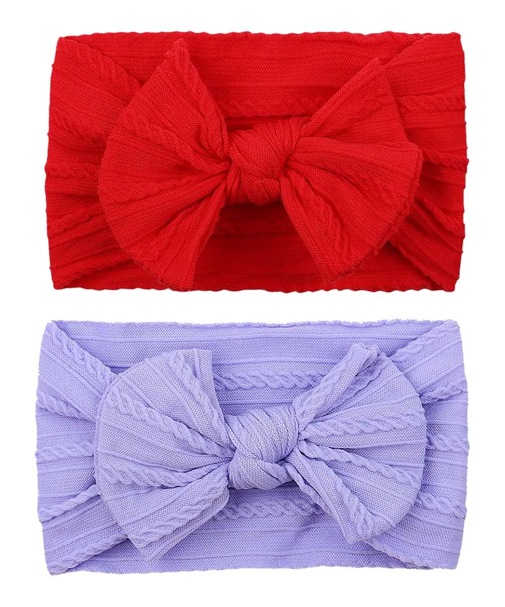 ZCYYYS Love Heart Bow Headband close-up showing soft elastic material for gentle wear