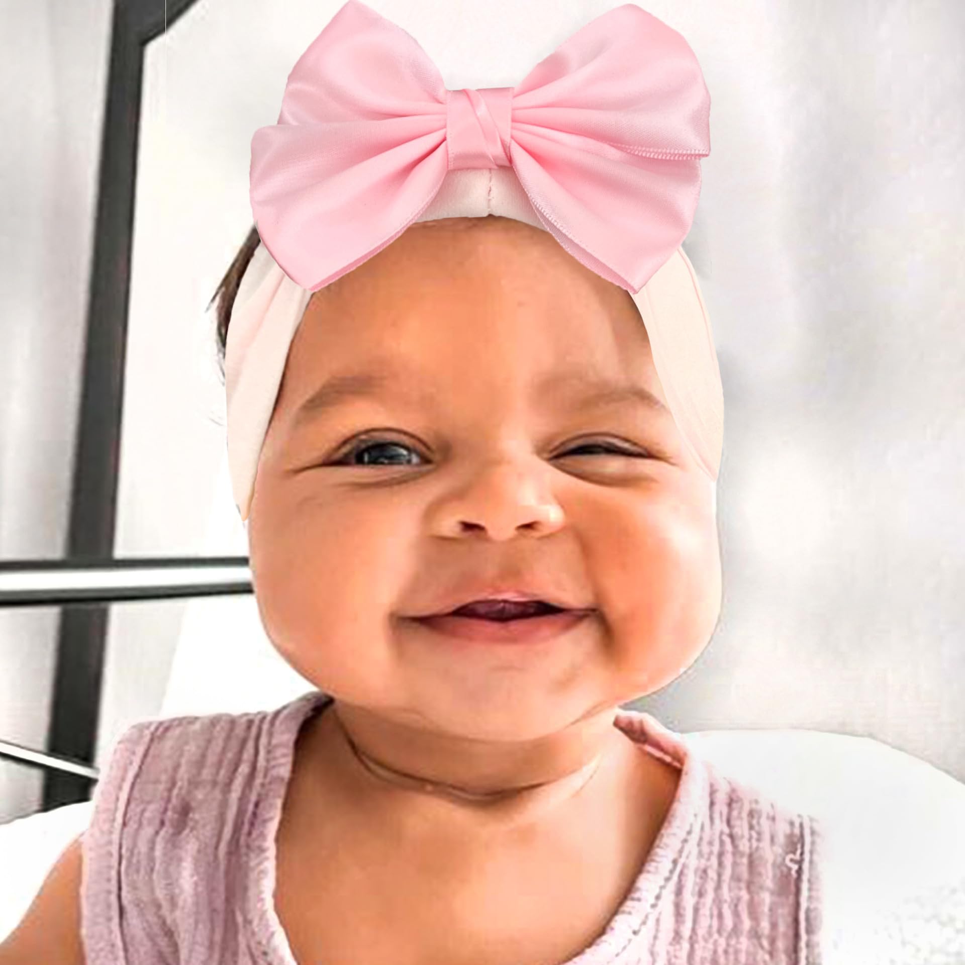 ZCYYYYS valentines bow headband enhances baby photos with a charming festive touch