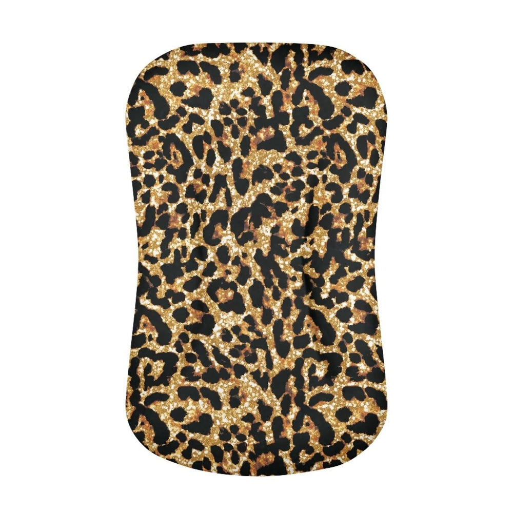 ZDCUSTOM bassinet sheets in brown leopard pattern for cozy, breathable sleep