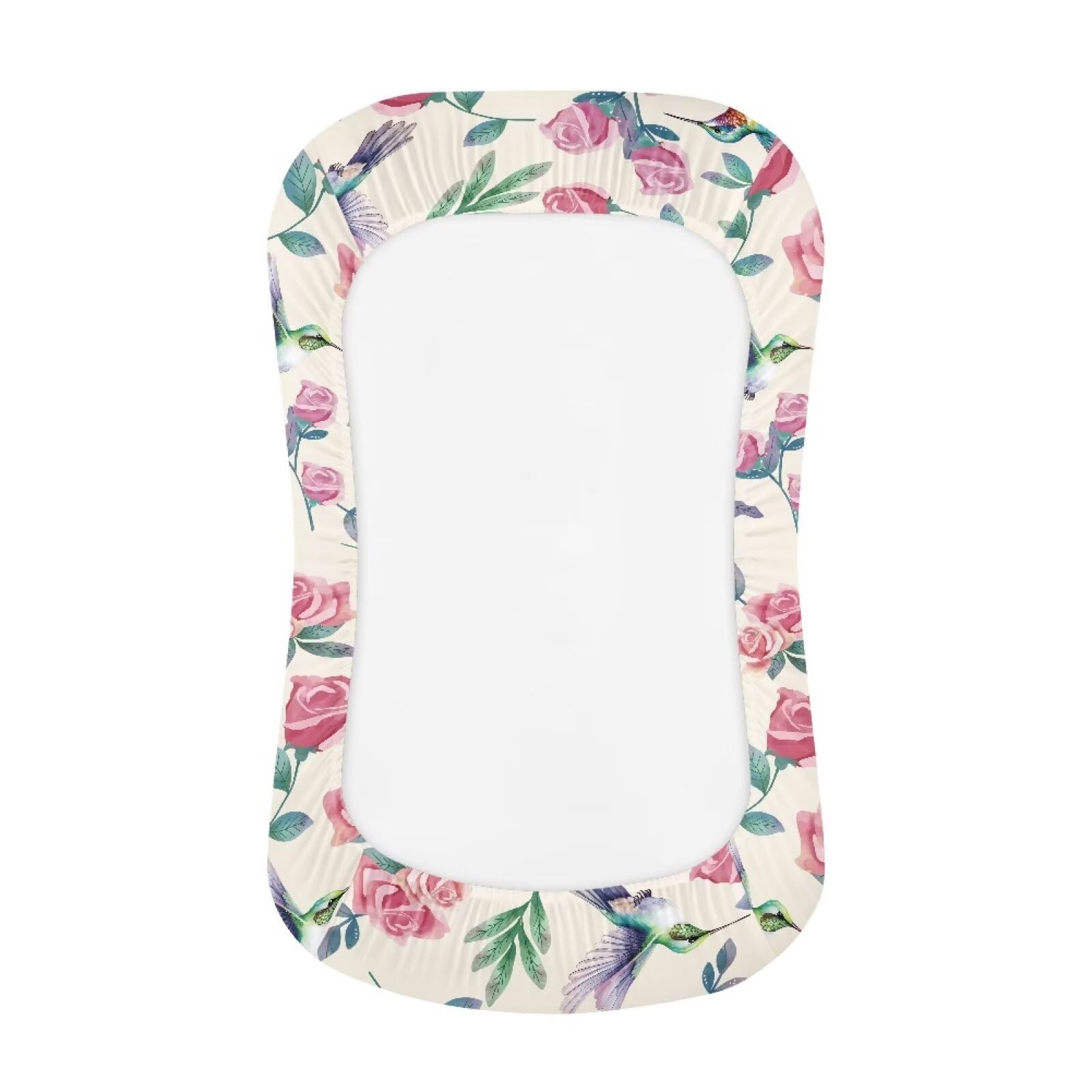 ZDCUSTOM bright patterns on a bassinet sheet to stimulate visuals
