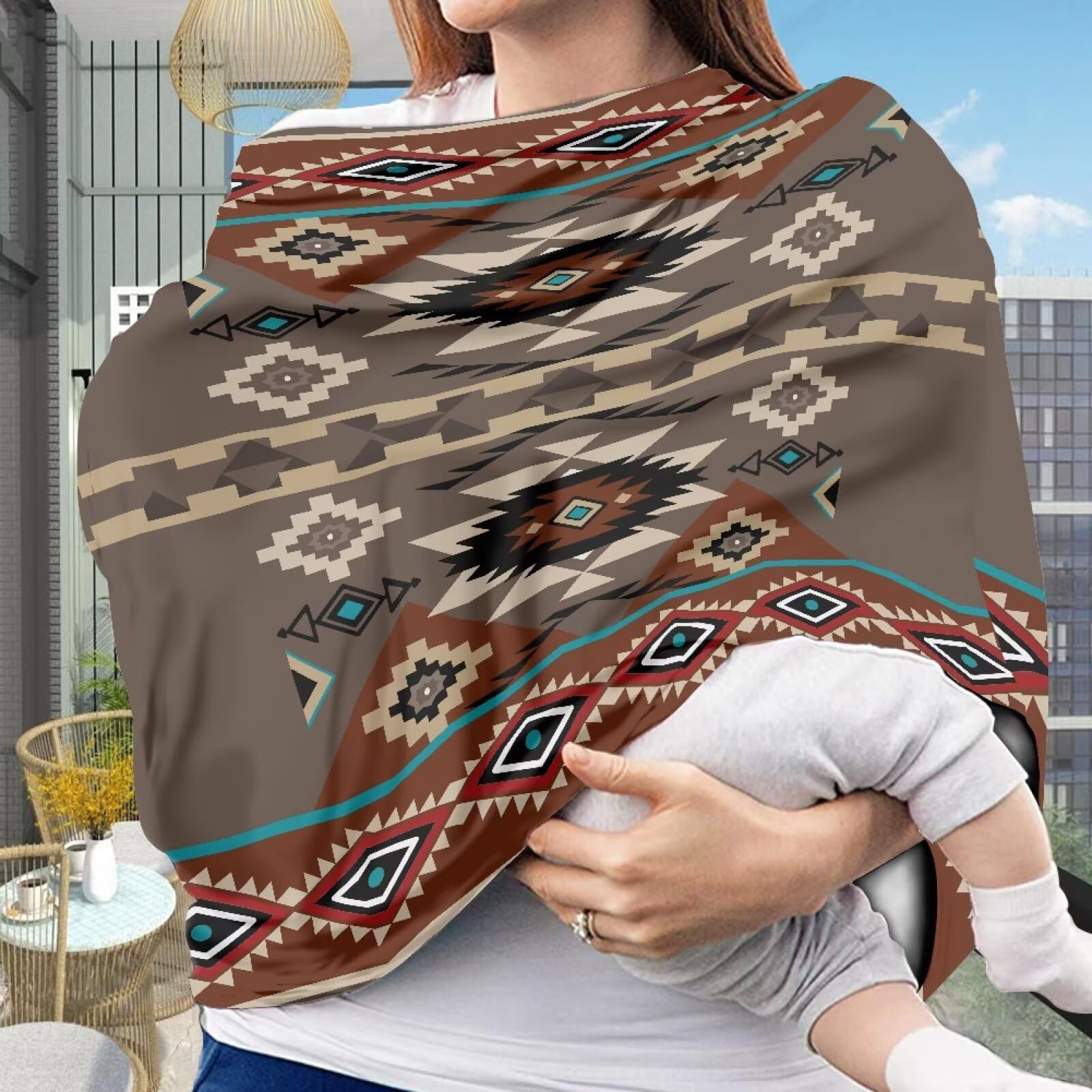 ZDCUSTOM multipurpose baby cover serves as a high chair and shopping cart shield.