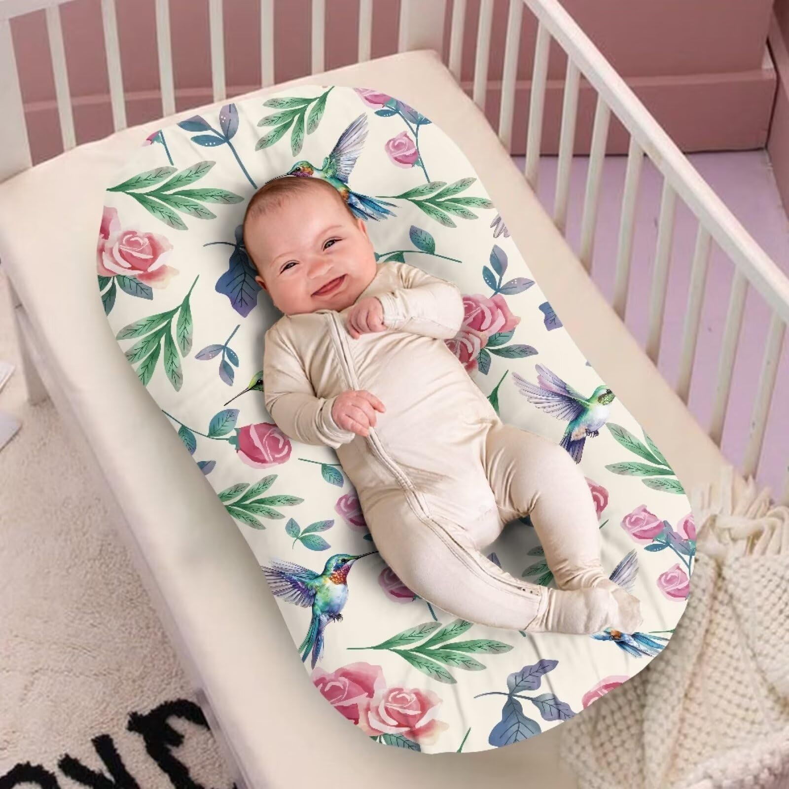 ZDCUSTOM stretch-fit edge provides secure fit on crib mattresses