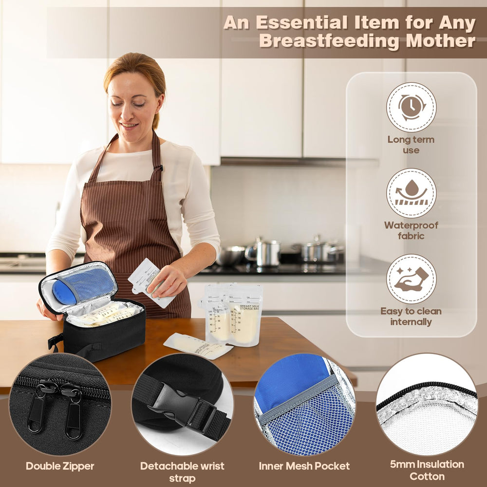 ZDJYCH bag with detachable wrist strap for hands-free carry.