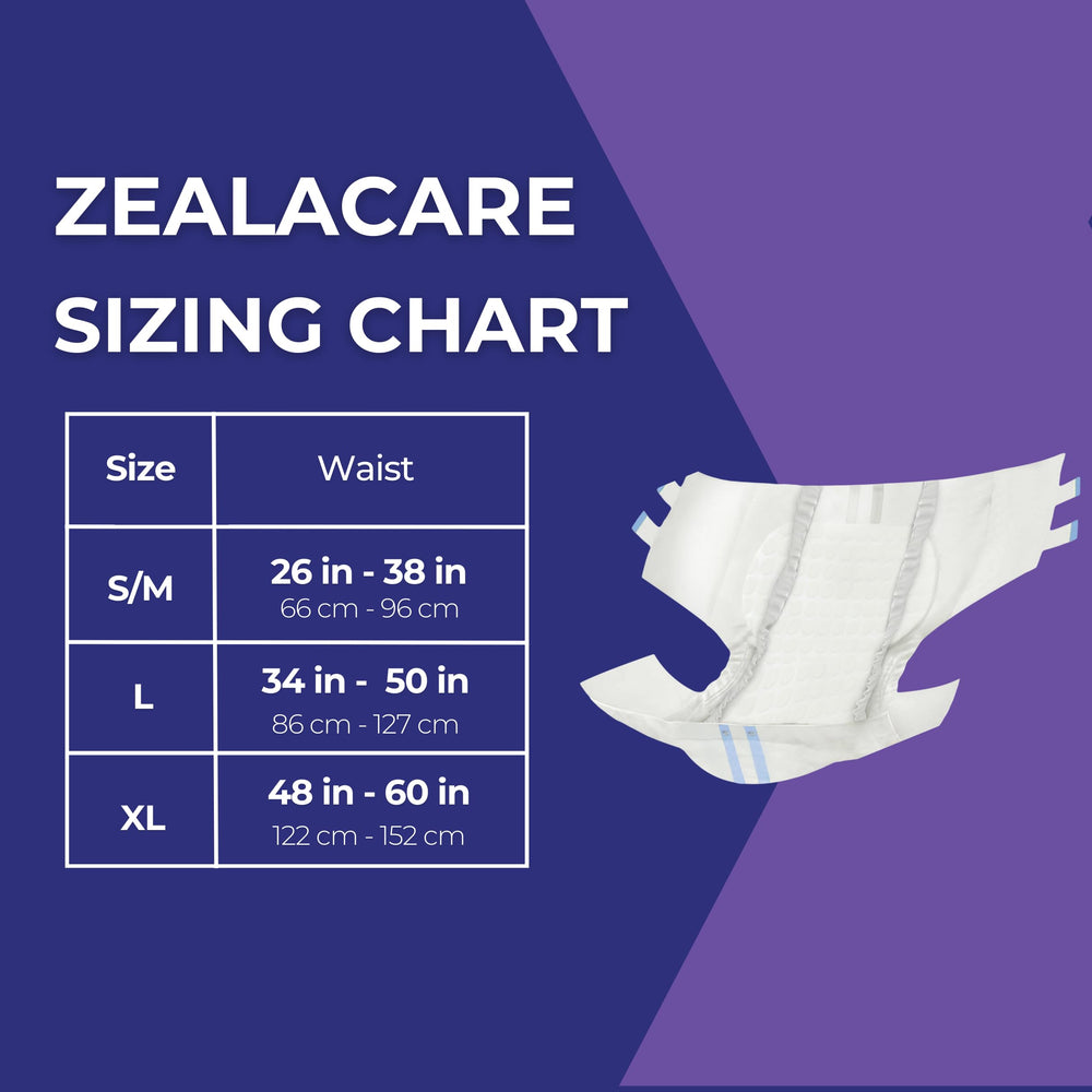 Zealacare Smart Incontinence Briefs offer overnight protection for uninterrupted rest.