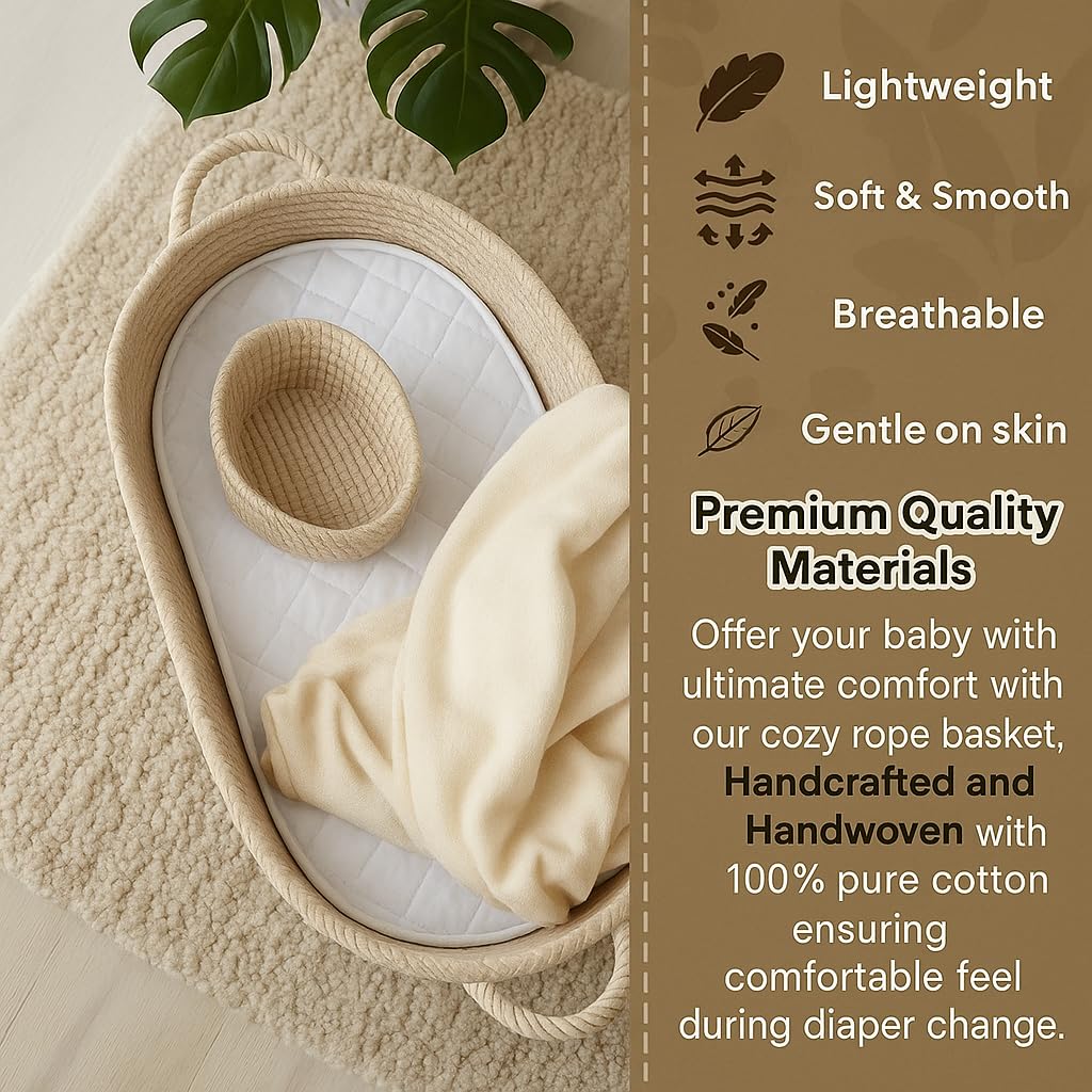 ZEAL'N LIFE Diaper Caddy Organizer keeps diapers and wipes neatly within reach.
