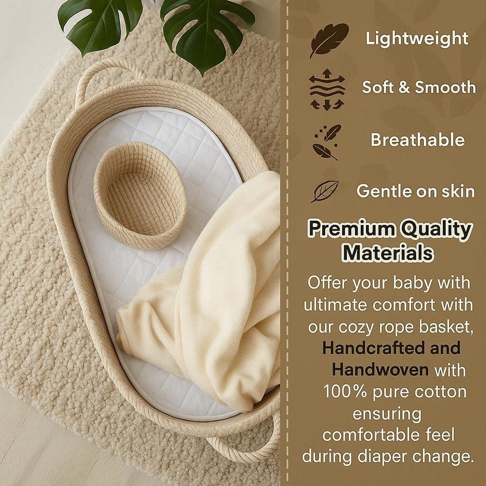 ZEAL'N LIFE Diaper Caddy Organizer keeps diapers and wipes neatly within reach.
