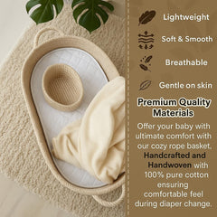 ZEAL'N LIFE Diaper Caddy Organizer keeps diapers and wipes neatly within reach.