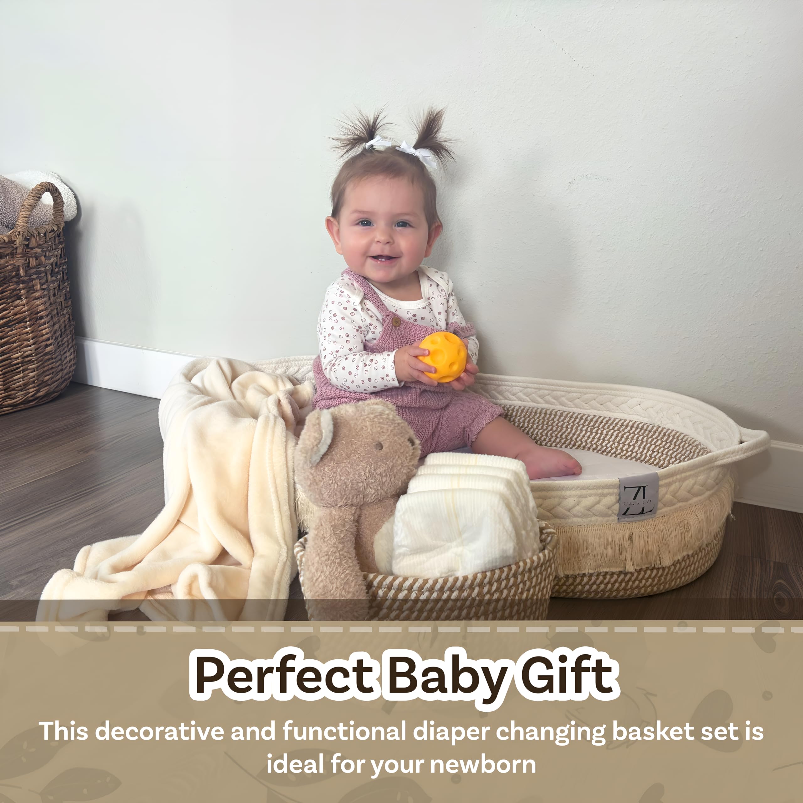 ZEAL'N LIFE Portable Changing Pad makes on-the-go changes easier.