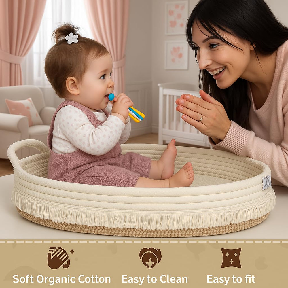 ZEAL'N LIFE Ultra-soft Baby Blanket adds cozy comfort for supervised rest.