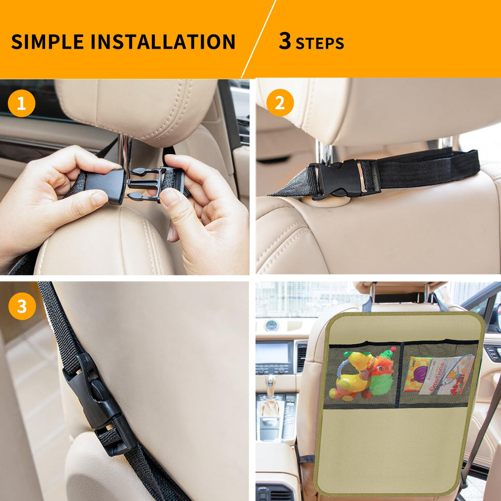 Zecirl beige kick mat complements interior while protecting upholstery.