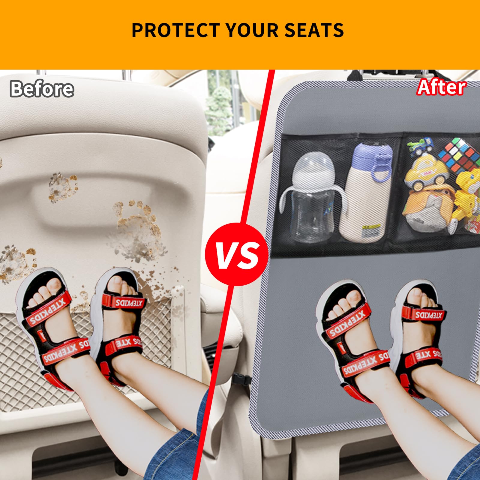 Zecirl kick mat features anti-slip straps for secure installation