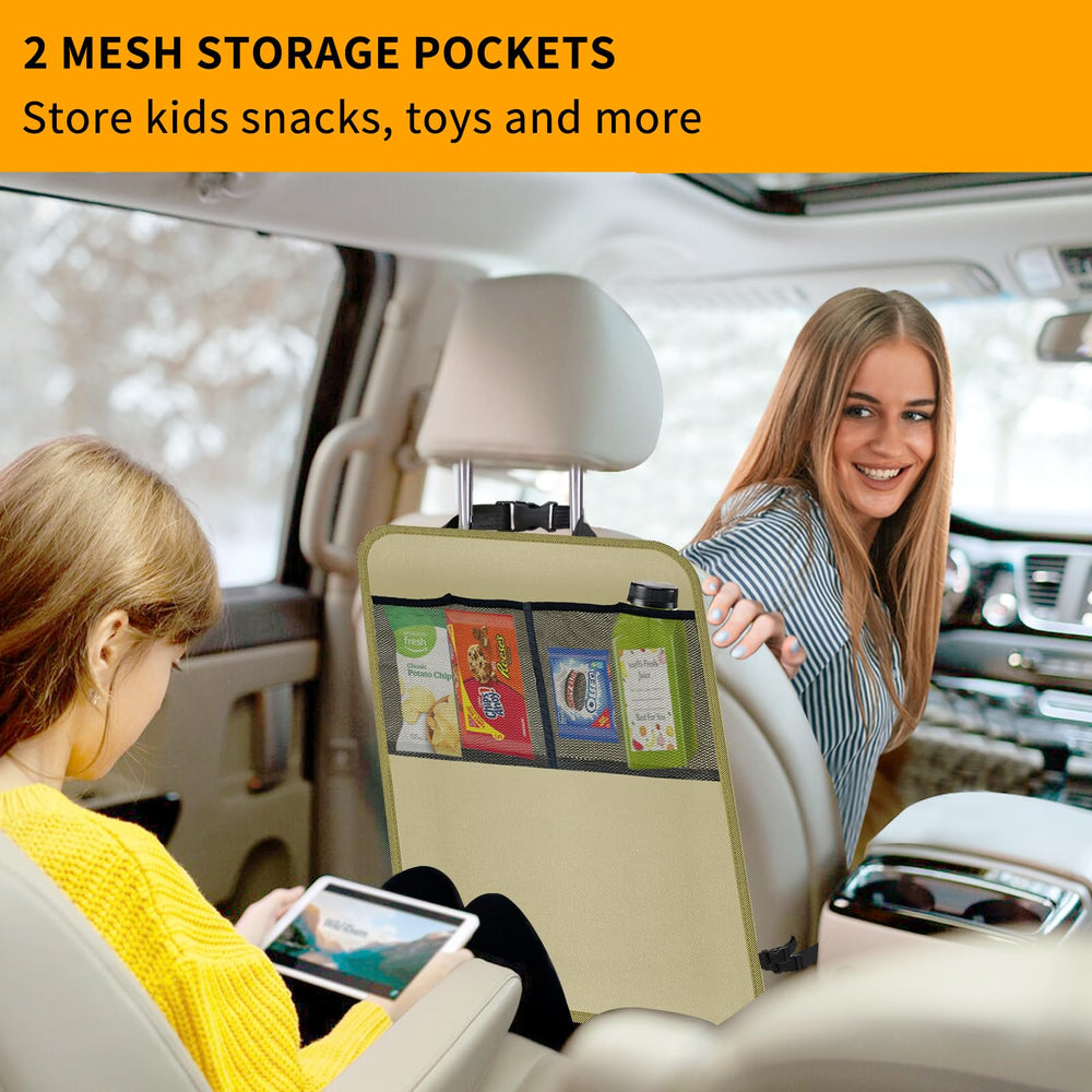 Zecirl kick mat pockets illustrate organized storage for toys and snacks.