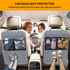 Zecirl backseat organizer with mesh pockets keeps kid essentials within reach
