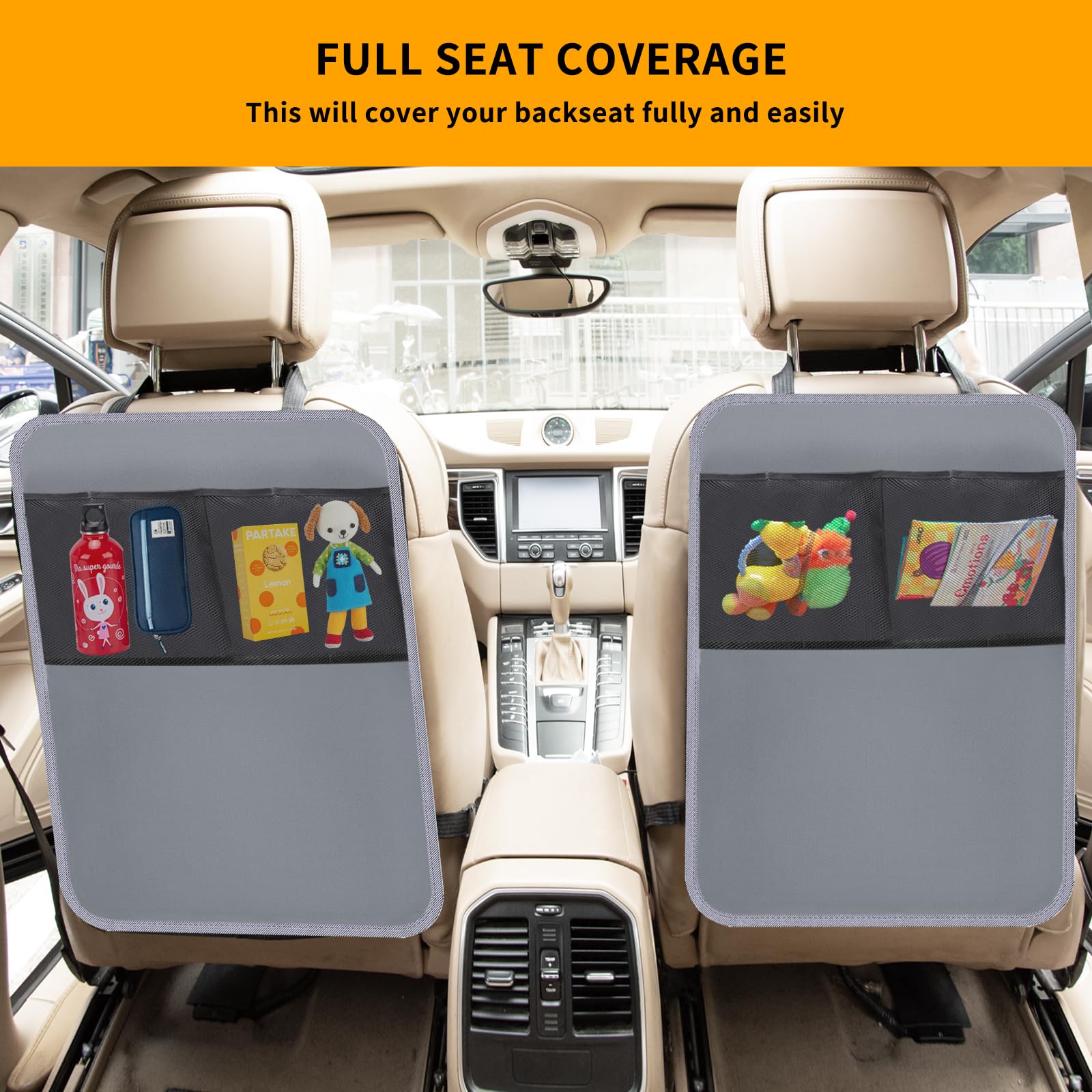 Zecirl backseat mat is easy to wipe and maintain after trips