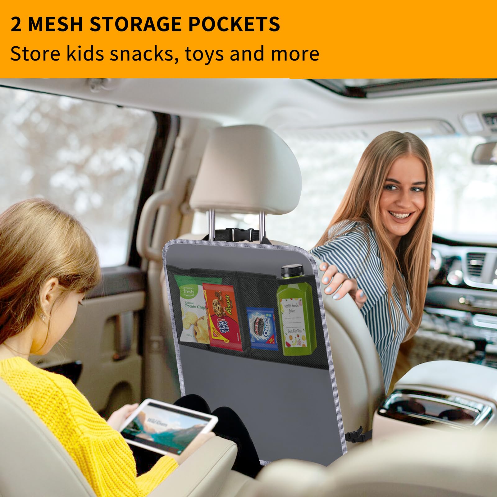 Zecirl waterproof backseat cover protects upholstery during spills and adventures