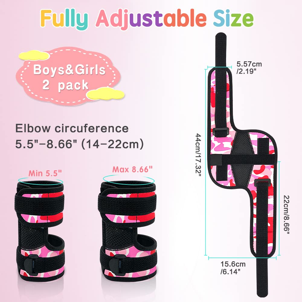 Zelen elbow guard with camouflage pattern and removable splint for easy cleaning