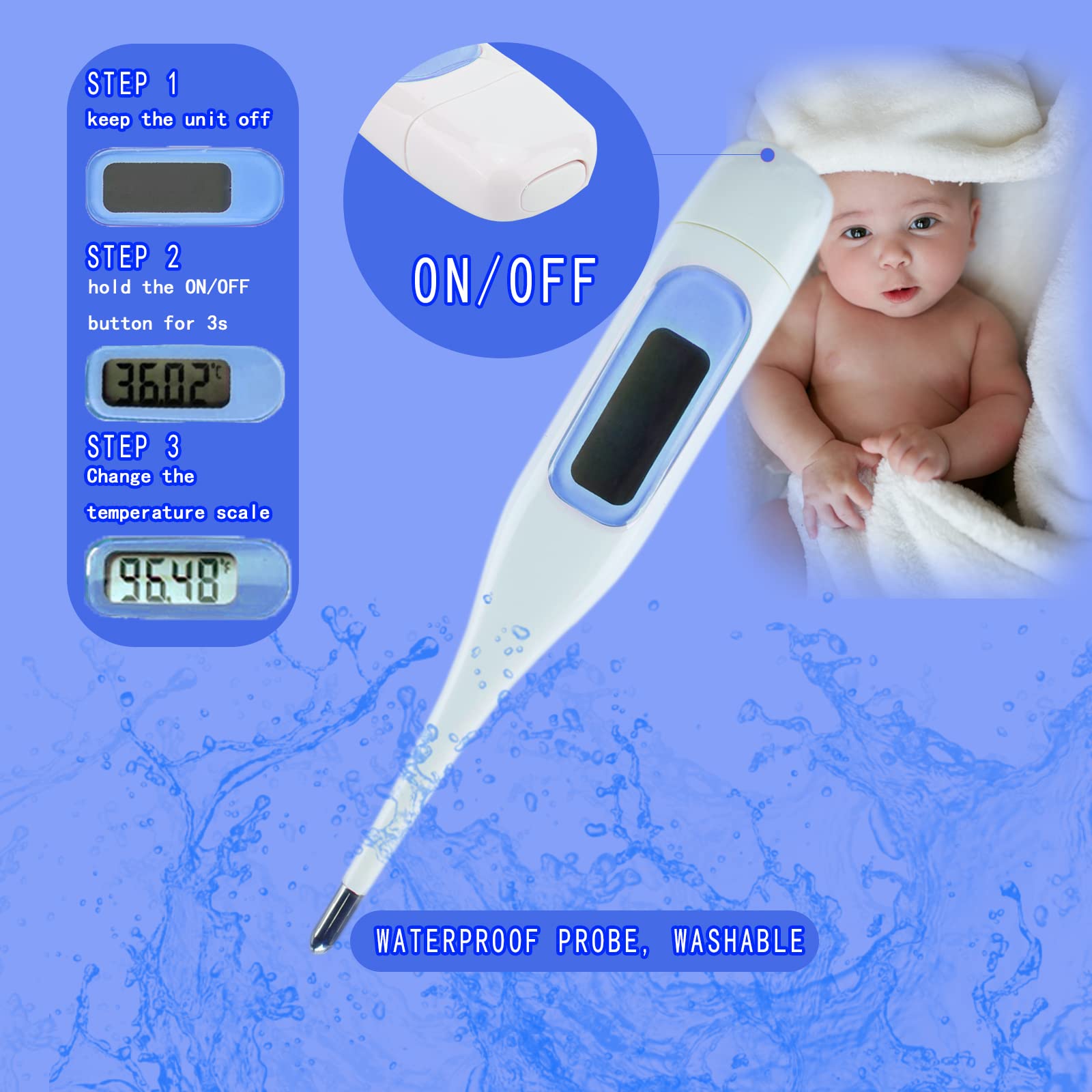 ZELINYE baby nail clippers feature ergonomic grips and rounded tips for gentle care.
