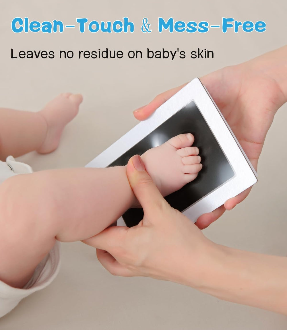 Zemiu baby footprint clean-touch inkpad records little feet without mess.