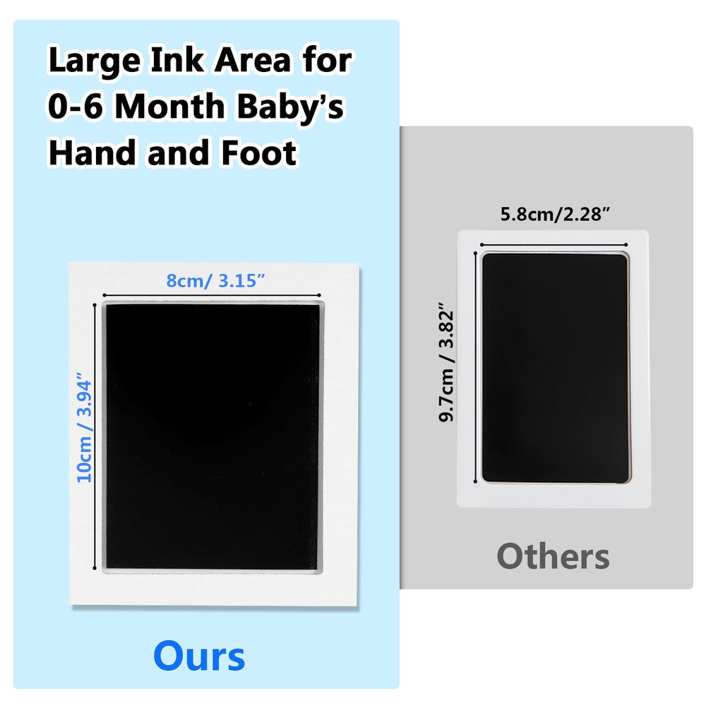 Zemiu baby footprint inkpad clean touch for accurate footprint impressions.