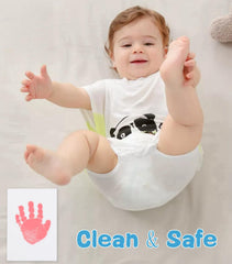 Zemiu baby footprint sample with detailed print on paper