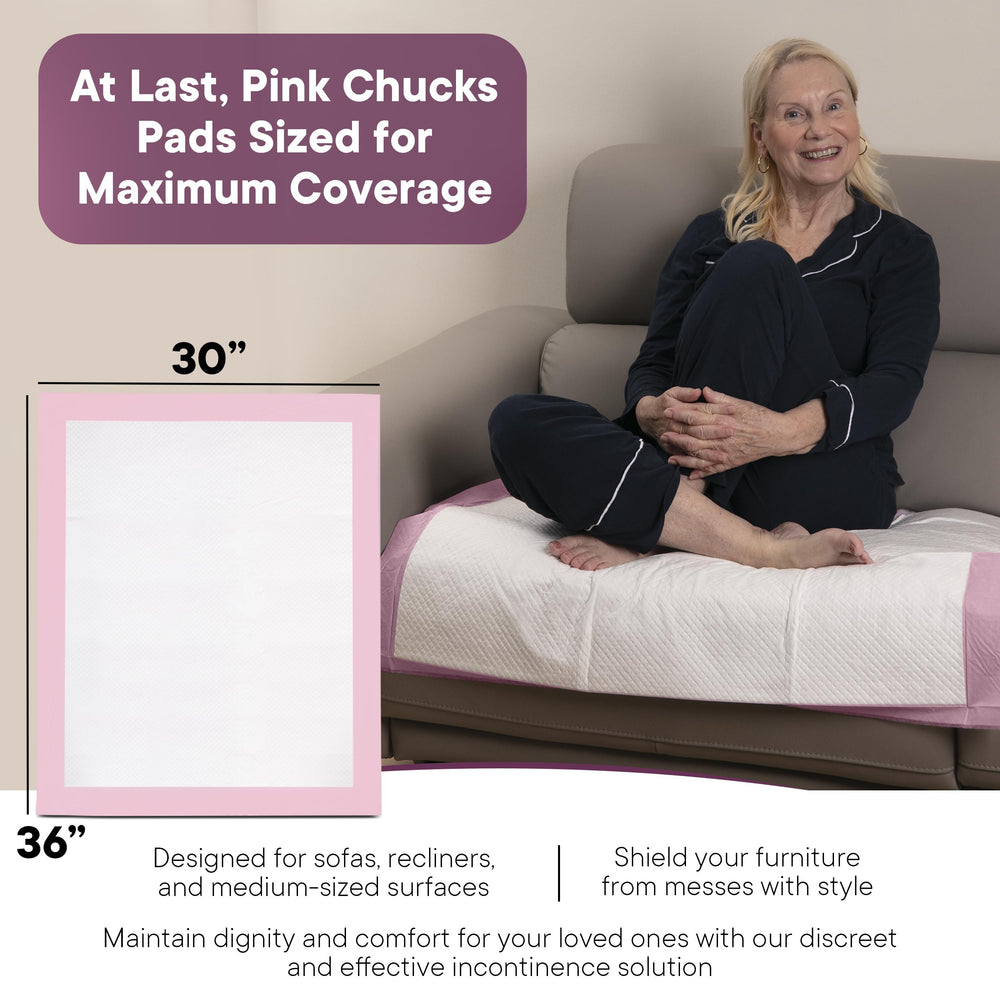ZenComfort pink-design bed pad soft-top for gentle skin contact and overnight comfort