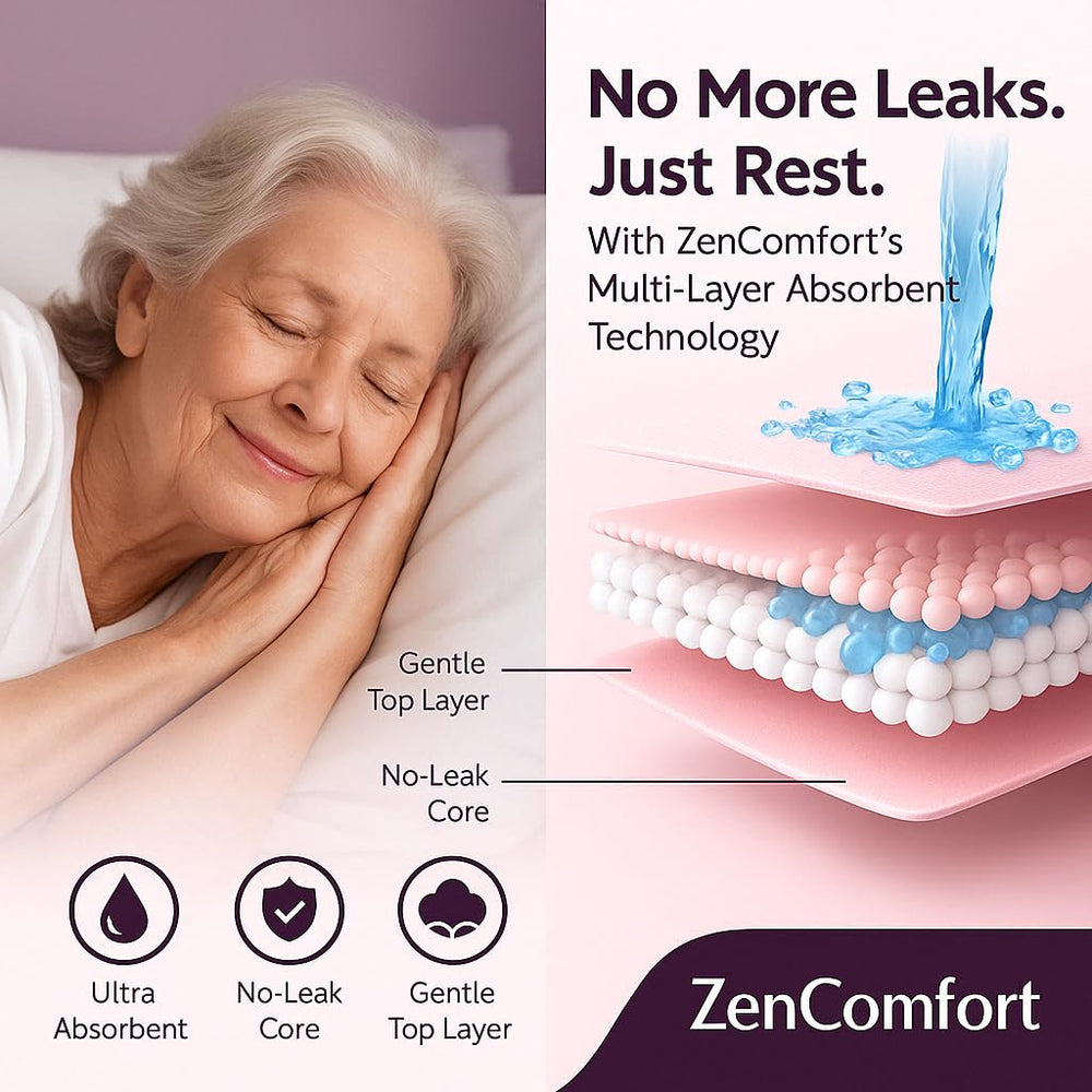 ZenComfort chux pad pack-50-count bundle offers cost-effective, reliable coverage.