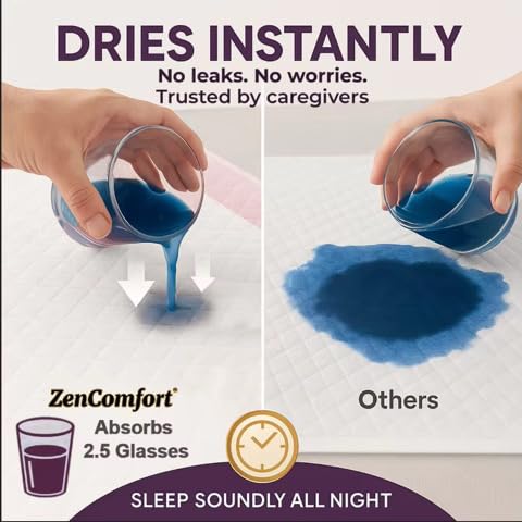 ZenComfort moisture-lock technology keeps you dry and odor-free between changes