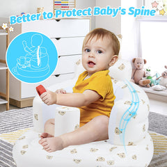 Zenflux inflatable baby seat backrest provides ample support for growing infants.