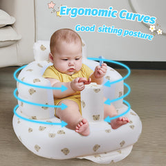 Zenflux inflatable baby seat double-protection back airbags enhance security.